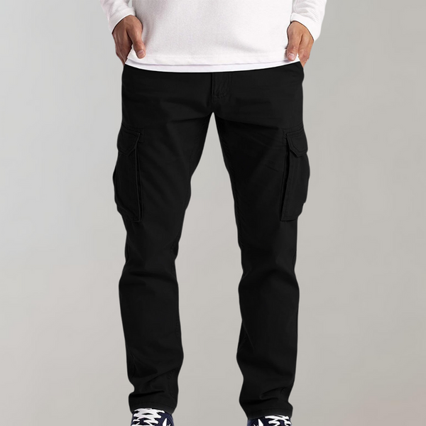 Cargo Trousers - Men's Comfortable Straight Leg