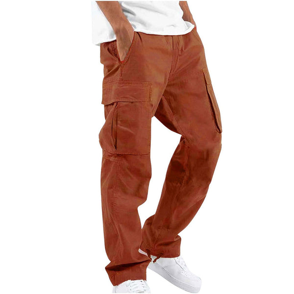 Cargo Trousers - Men's Loose Fit Straight Leg