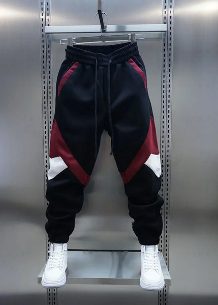 Cuffed Joggers - Men's Elastic Waist Sport Trousers