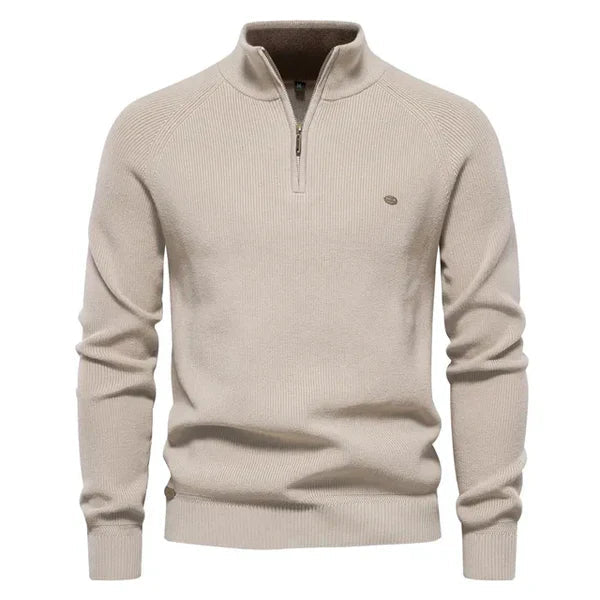 Half-Zip-Jumper-Cotton-Warm-Knitted-Jumper-Mens-Quarter-Zip-Sweater-Chaps-London-Khaki-S-Chaps-London-2_600x600.jpg