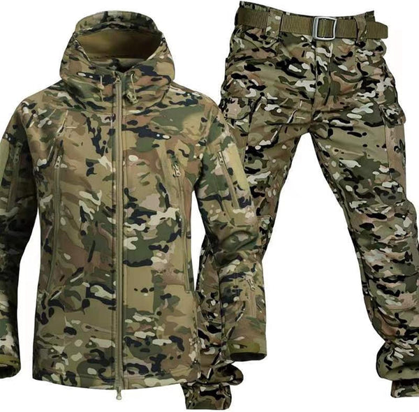 Jacket and Pants Set - Men's Tactical Outdoor Jacket and Cargo Pants