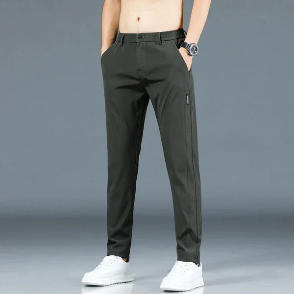 Men's Pants - Elastic Waist - Slim Fit - Casual Pants - Stretch Pants