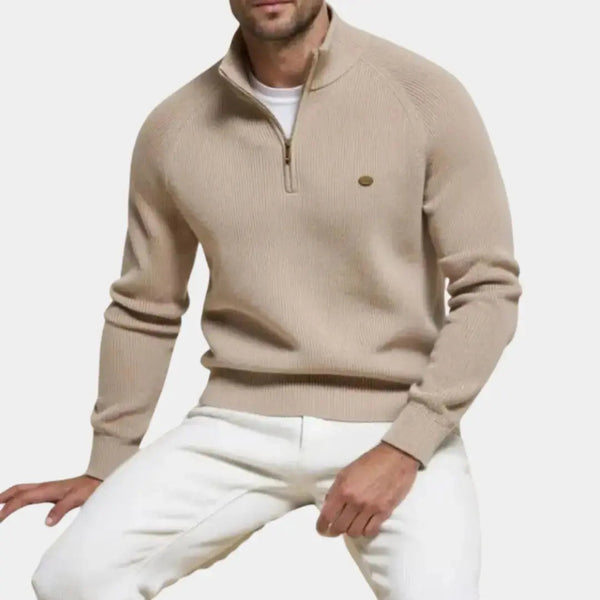 Quarter-Zip-Jumper-Mens-Knitted-Zip-Neck-Jumper-Half-Zip-Sweater-Chaps-London-Khaki-S-Chaps-London-5_600x600.jpg