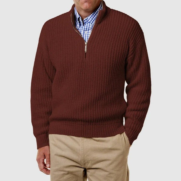 Quarter-Zip-Jumper-Mens-Long-Sleeve-Knitted-Strickwaren-Chaps-London-Red-S-Chaps-London-8_600x600.jpg