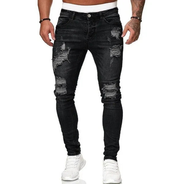 Ripped Jeans | Slim Fit | Washed | Skinny Jeans | Men's Jeans