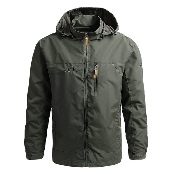 Softshell Windbreaker - Men's Hooded Waterproof Windproof Jacket