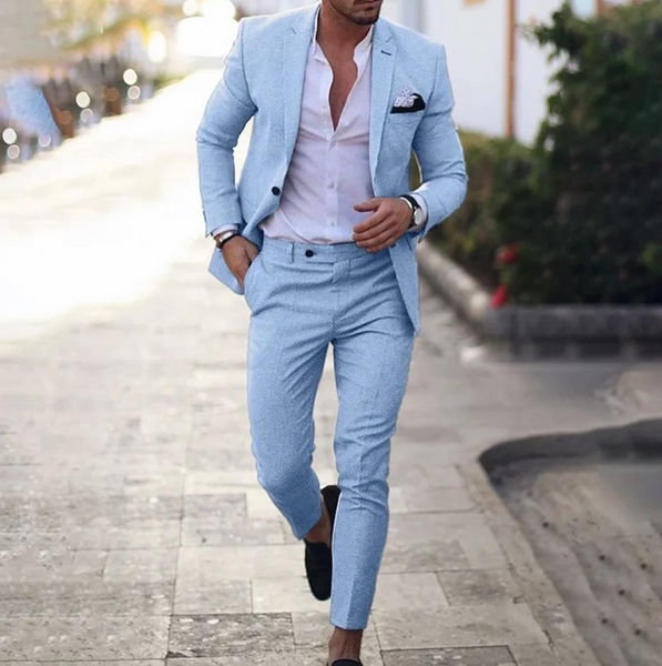 Suit - Two Piece - Tailored - Men's Blazer - Suit Pants