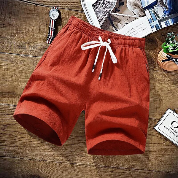 Summer Shorts - Men's Elastic Waist Drawstring Beach Shorts