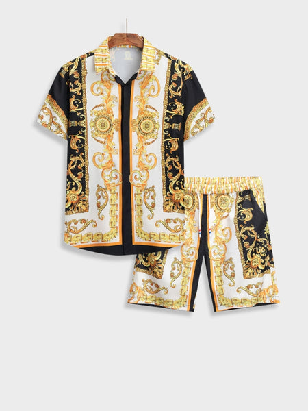 Two-Piece Set | Short Sleeve | Button-Up | Co-Ord Set | Men's Summer Clothes