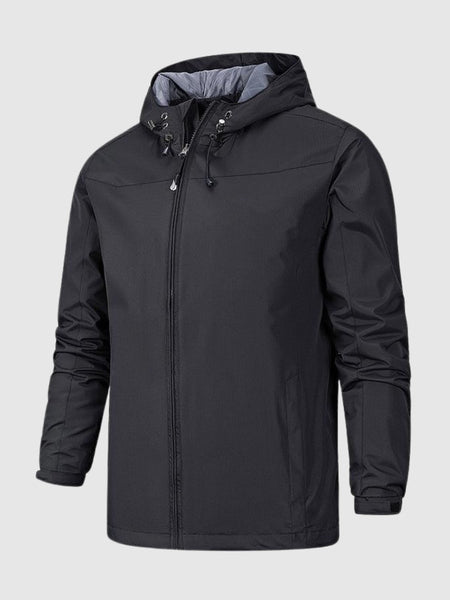 Waterproof Jacket - Men's Hooded Outdoor Windbreaker