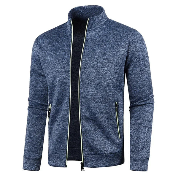 Zip Cardigan | Long Sleeve | Breathable | Zip-Up Jacket | Men's Clothing