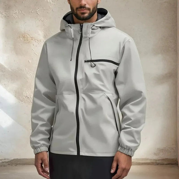 Men's Rain Jacket | Hooded | Chest Pocket | Side Pockets