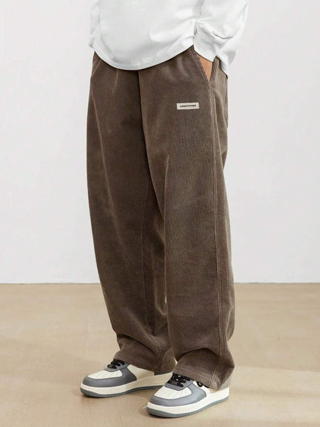 Cord Trousers | Loose Fit | Straight Leg | Drawstring