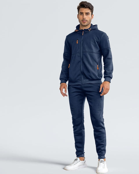 Men's Tracksuit | Zip Hoodie and Joggers | Fleece-Lined